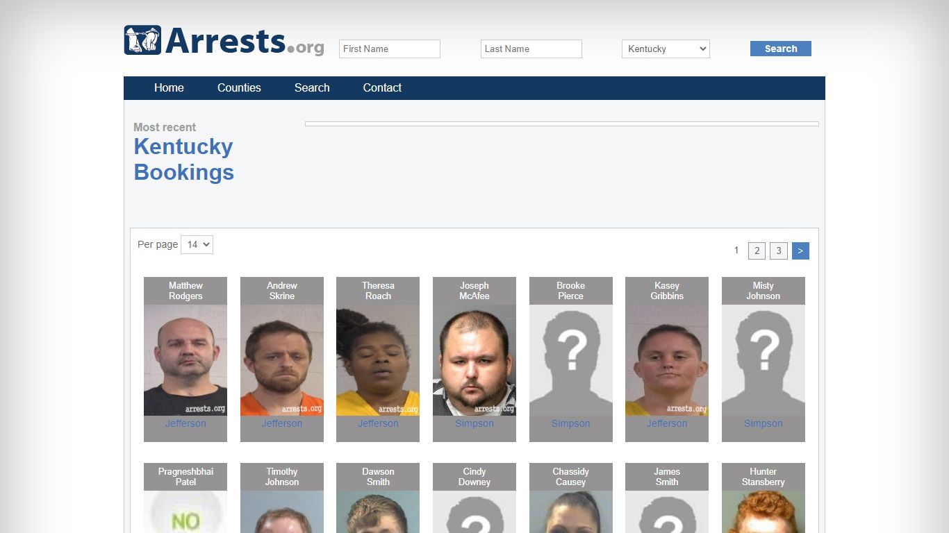 Kentucky Arrests and Inmate Search